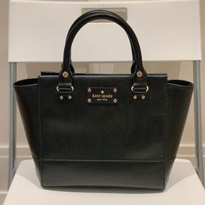 Kate spade satchel, black, 9”x9,5”